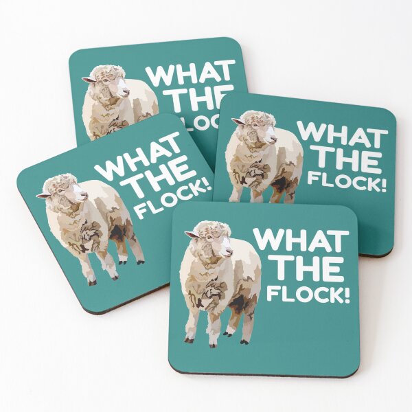 Item preview, S is for Sheep, Sheep Design – Funny “What The Flock” Humorous Farm Animal Art designed and sold by PrettylittlepastelUk.