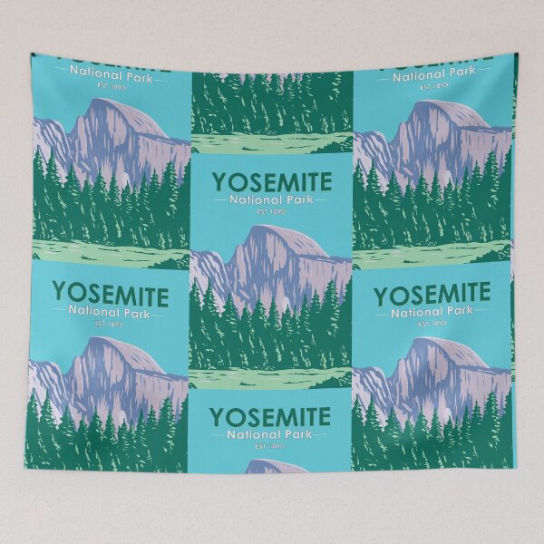 Item preview, Yosemite National Park Half Dome California Vintage designed and sold by KrisSidDesigns.
