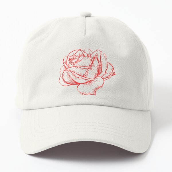 Red Rose Dad Hat