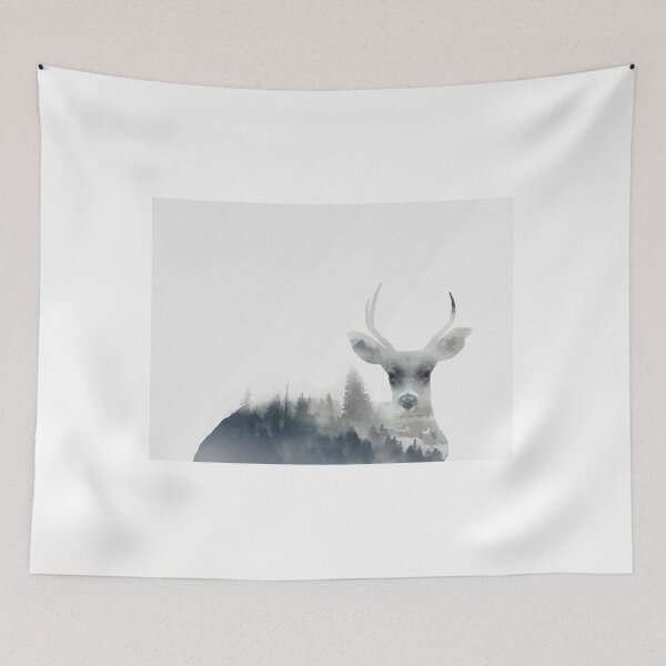 Item preview, Fearless winter deer designed and sold by SagaciousDesign.