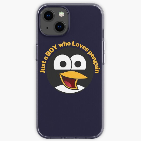 Just a Boy Who loves Penguin - Funny Penguin iPhone Soft Case