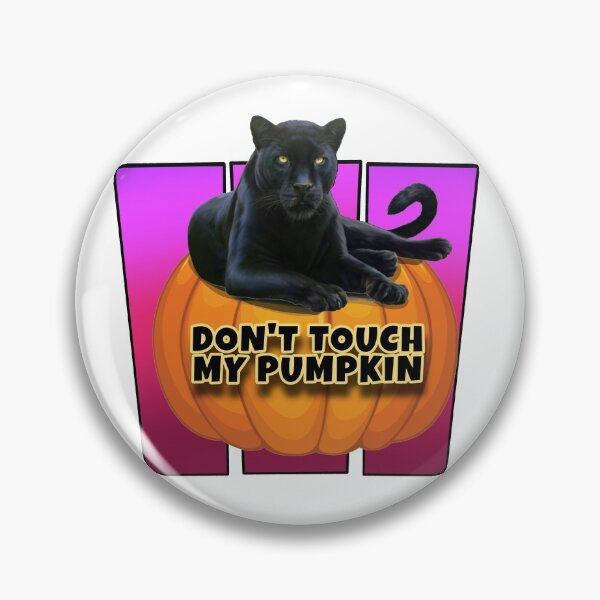 Item preview, Panther pumpkin - don’t touch my pumpkin  designed and sold by AXIOM13.