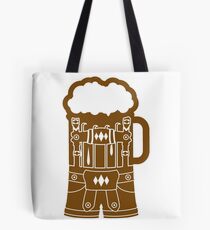 cool lederhose costume suit beer pitcher drinking drinking party celebrate drinking alcohol symbol cool shirt oktoberfest Tote Bag