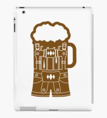 cool lederhose costume suit beer pitcher drinking drinking party celebrate drinking alcohol symbol cool shirt oktoberfest iPad Case/Skin