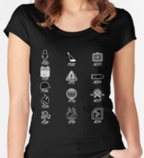 U2 discography icons Women's Fitted Scoop T-Shirt