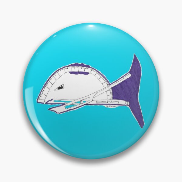 Item preview, Angler Fish Created Out of a Protractor designed and sold by AliCatOriginals.