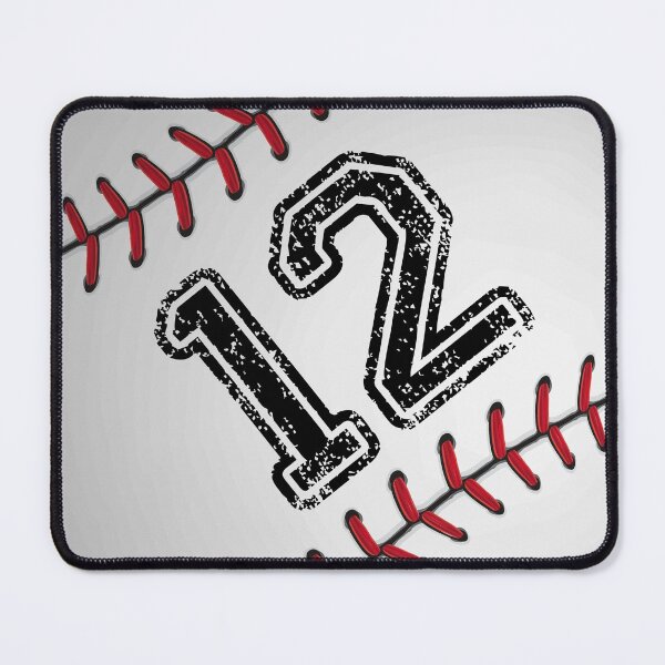 Item preview, Baseball ball number 12, twelve designed and sold by TheCultStuff.