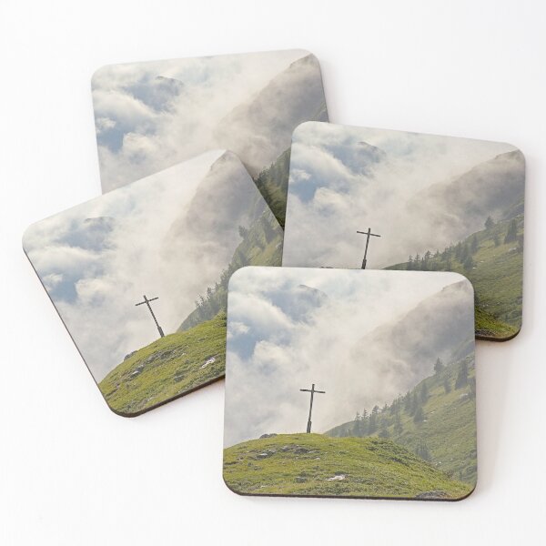 Item preview, Cross in a misty alpine landscape designed and sold by xophotography.