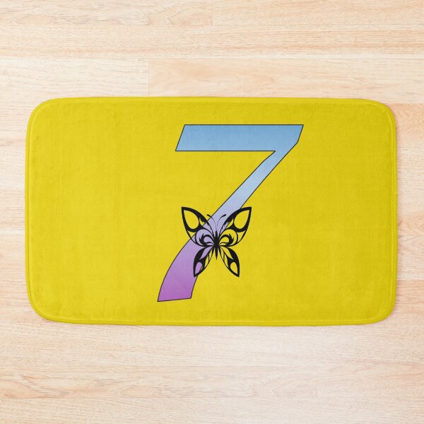 Item preview, Butterfly Silhouette on Monogram Seven Gradient Blue Purple designed and sold by AliCatOriginals.