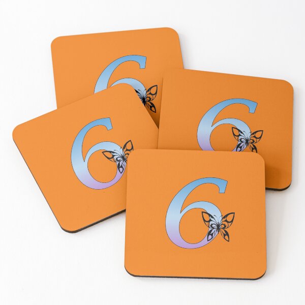 Item preview, Butterfly Silhouette on Monogram Six Gradient Blue Purple designed and sold by AliCatOriginals.