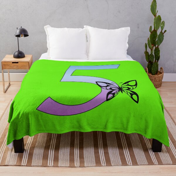 Item preview, Butterfly Silhouette on Monogram Five Gradient Blue Purple designed and sold by AliCatOriginals.