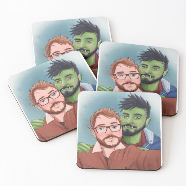 Item preview, half orc and elf couple  designed and sold by Leosketches.