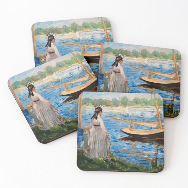 Aperçu de l'œuvre La Seine à Argenteuil - Edouard Manet, créée et vendue par brushandframes.