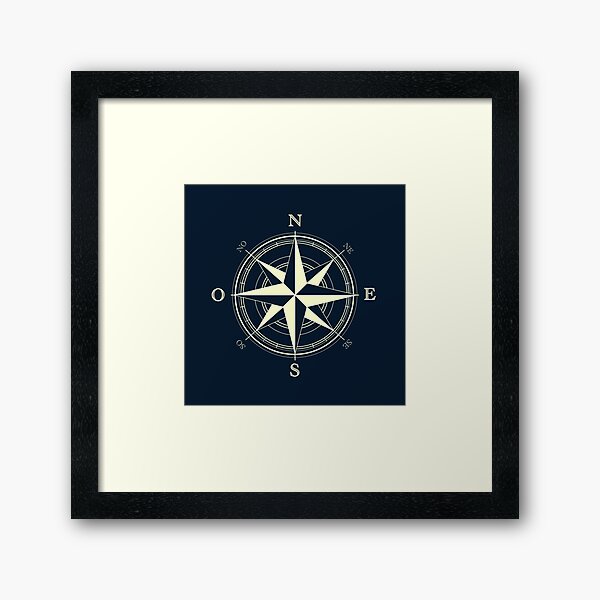 Compass Framed Art Print