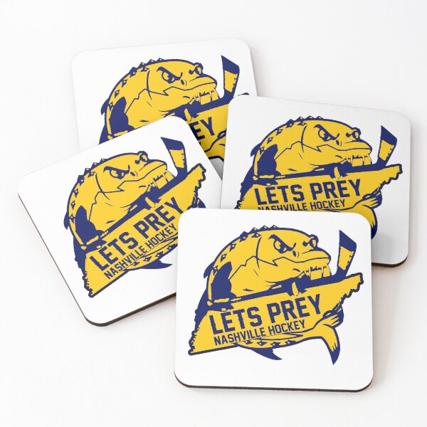 Item preview, THE LETS PREY FOR NASHVILLE HOCKEY STICKER  designed and sold by Chramanzee.