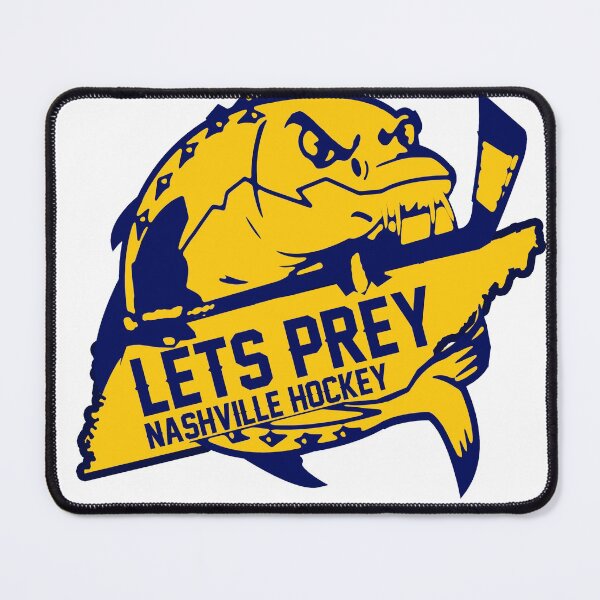Item preview, THE LETS PREY FOR NASHVILLE HOCKEY STICKER  designed and sold by Chramanzee.