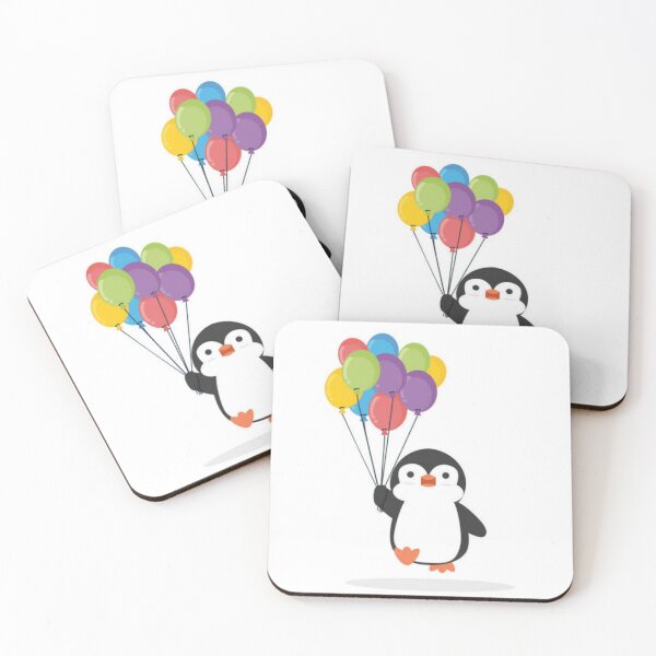 Artikelvorschau, Pinguin mit Luftballons entworfen und verkauft von GR8-ART.