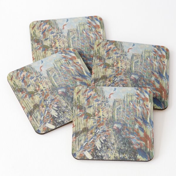 Item preview, Impressionist Art The Rue Montorgueil in Paris (1878) by Claude Monet designed and sold by Designedbysm.
