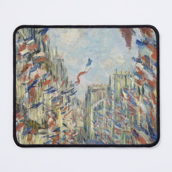 Item preview, Impressionist Art The Rue Montorgueil in Paris (1878) by Claude Monet designed and sold by Designedbysm.