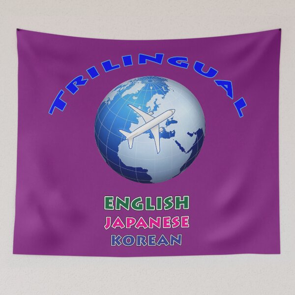 Item preview, Trilingual English Japanese Korean designed and sold by janraydesigns.