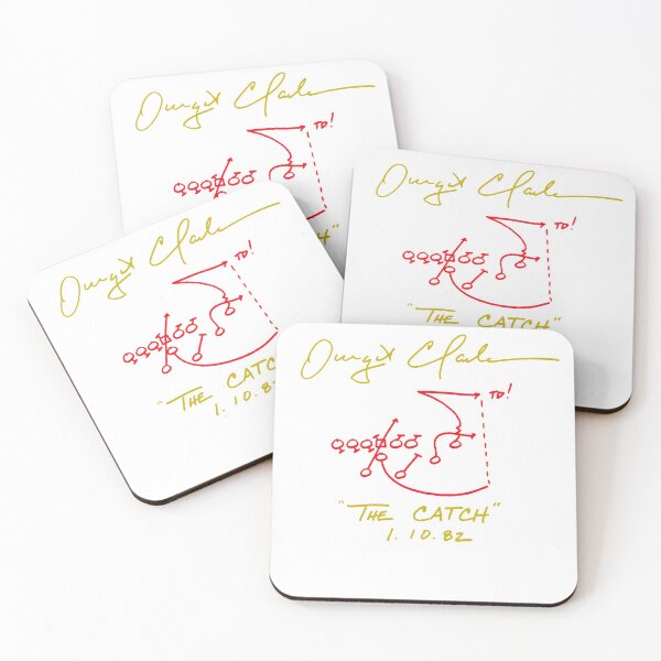 Item preview, DWIGHT CLARK THE CATCH SHIRT AND STICKER  designed and sold by Chramanzee.