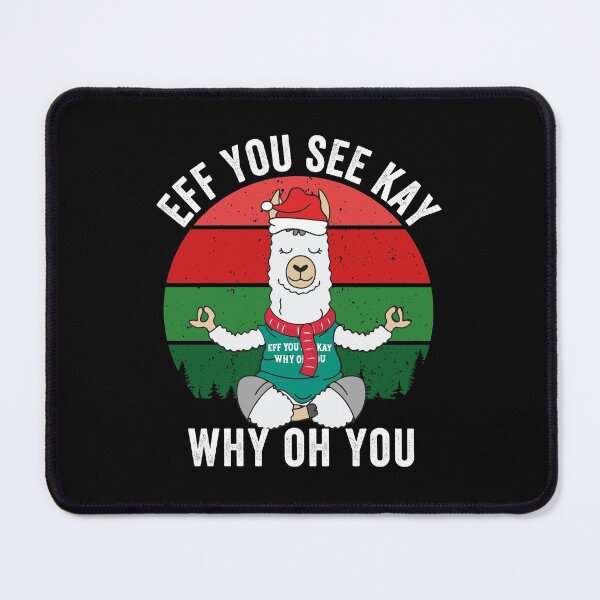 Item preview, Eff You See Kay Why Oh You Funny Llama Yoga Lover Vintage  designed and sold by ollalla.