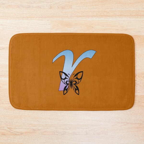 Item preview, Butterfly Silhouette on Monogram Lower Case r Gradient Blue Purple designed and sold by AliCatOriginals.