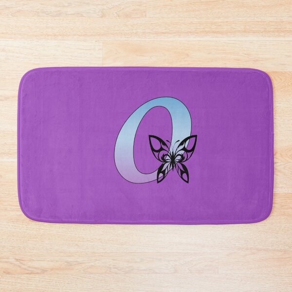 Item preview, Butterfly Silhouette on Monogram Lower Case o Gradient Blue Purple designed and sold by AliCatOriginals.