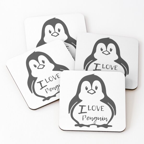 Item preview, I LOVE Penguin - Funny Penguin designed and sold by drawing-valley.