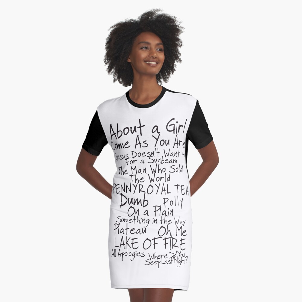 nirvana unplugged tshirt dress