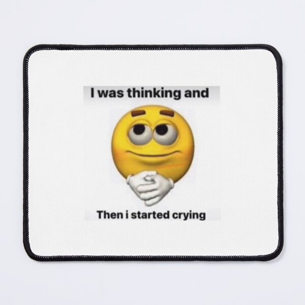 Emoji Meme Thinking Sticker for Sale by beccaamac