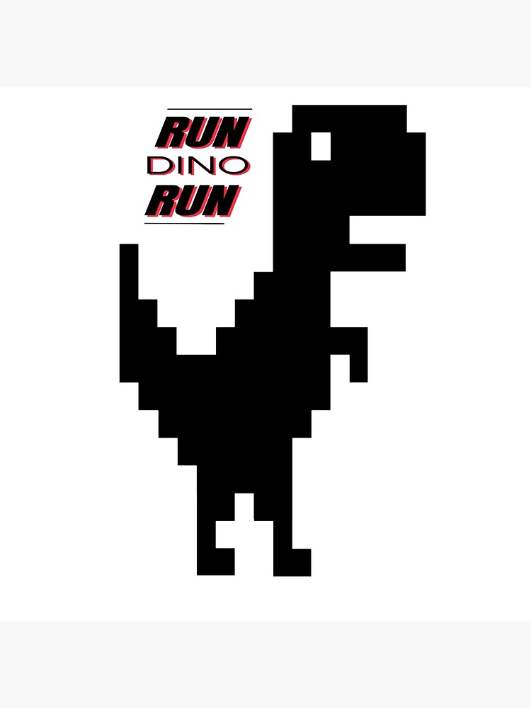 Offline Dino, Dino Run, Funny  Technology Poster for Sale by