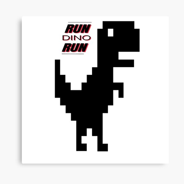 Night Offline T-Rex Game - Google Dino Run Art Board Print for