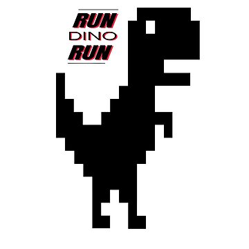 Offline Dino, Dino Run, Funny  Technology Poster for Sale by