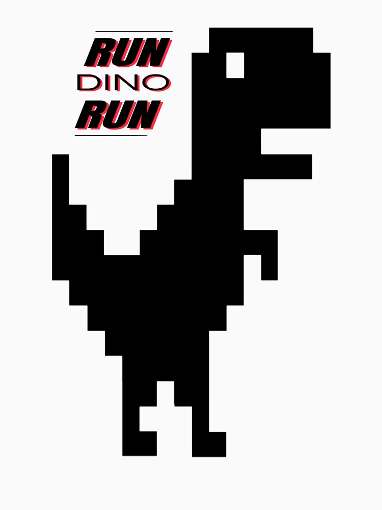 Offline Dino, Dino Run, Funny, Technology Essential T-Shirt for Sale by  Thermopolium