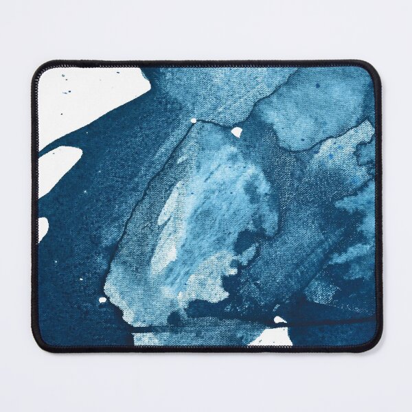 Item preview, Pieza abstracta mínima en azul y blanco de Alyssa Hamilton Art designed and sold by Alyssa Hamilton Art.