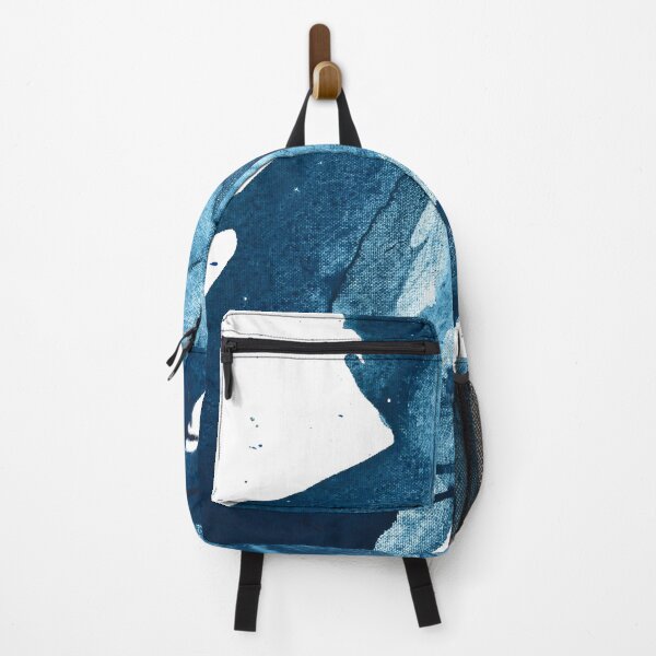 Item preview, Minimal Blue and White Abstract Piece by Alyssa Hamilton Art designed and sold by Alyssa Hamilton Art.