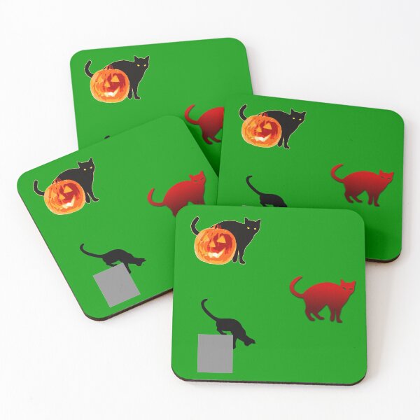 Item preview, Witch Cat Meoween Pack Charming Kitties In Green designed and sold by LuckyKermit.