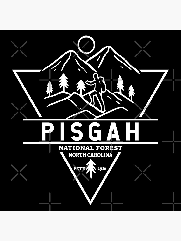 "Pisgah National Forest North Carolina Badge" Photographic Print for