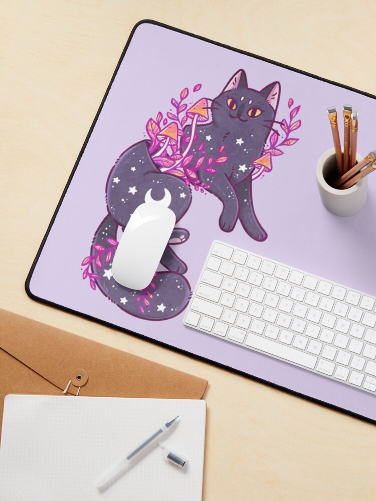 Aperçu 3 sur 5. Tapis de souris avec l'œuvre Nature Intérieure Violet créée et vendue par kattvalk.