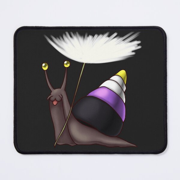 Item preview, Nonbinary Pride Snail with Dandelion Seed designed and sold by PrideSnails.
