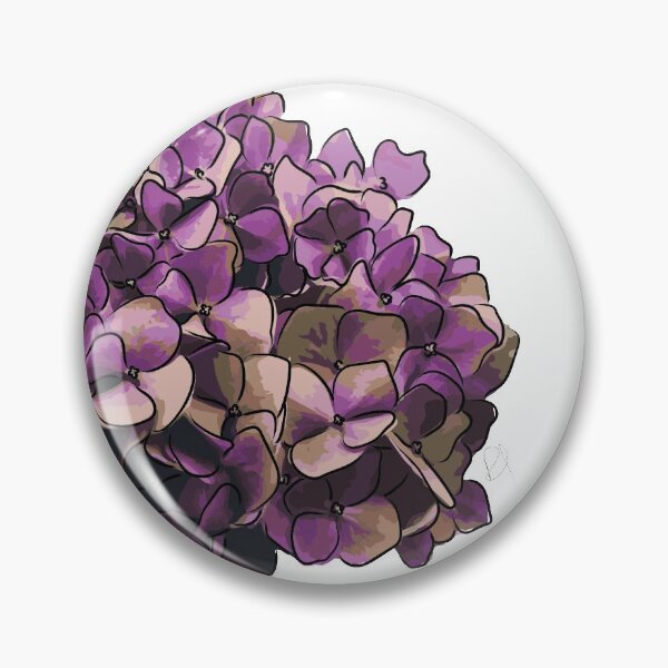 Item preview, Pink/purple hydrangea illustration designed and sold by Sulcos.