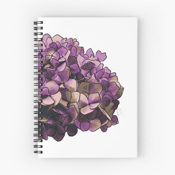 Item preview, Pink/purple hydrangea illustration designed and sold by Sulcos.