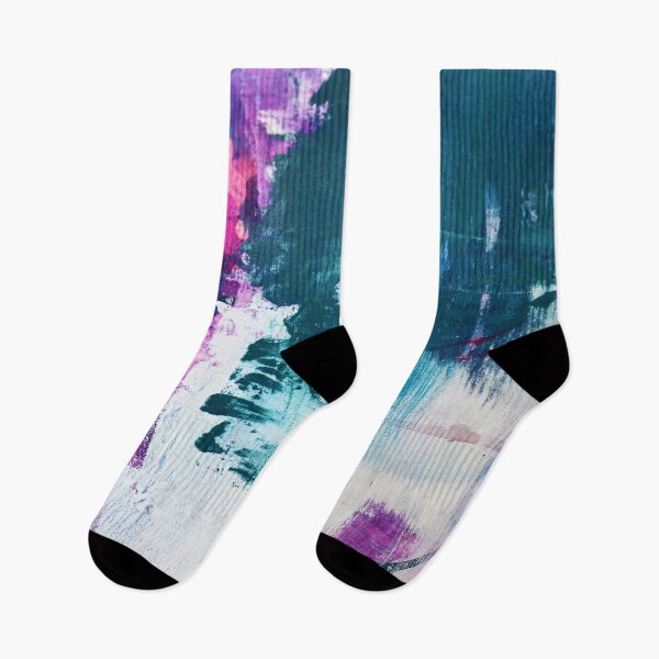 Item preview, Complexity: A vibrant abstract piece in purple teal and white by Alyssa Hamilton Art designed and sold by Alyssa Hamilton Art.