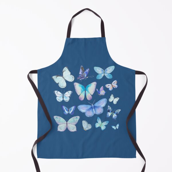 Item preview, Set of Blue Watercolor Butterflies designed and sold by MiaDelelai.