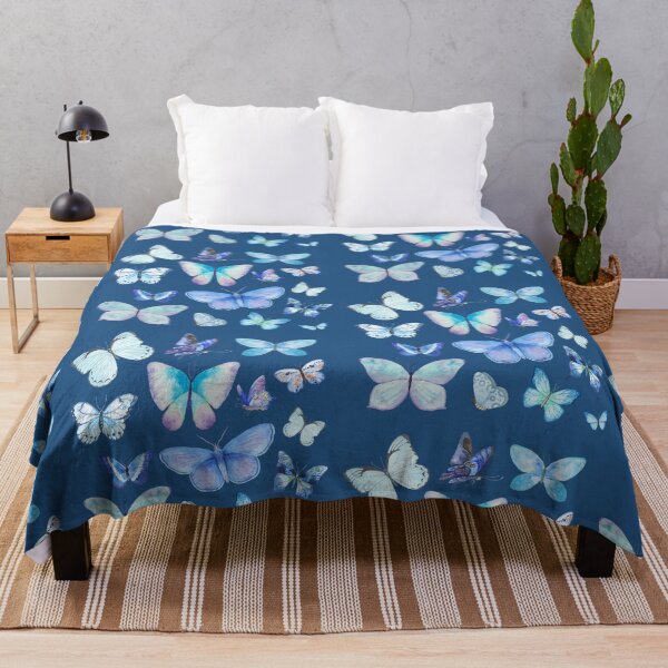 Item preview, Set of Blue Watercolor Butterflies designed and sold by MiaDelelai.
