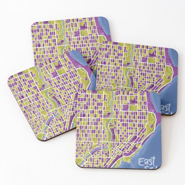 Item preview, Milwaukee's East Side Map Art designed and sold by KristenAlicia.