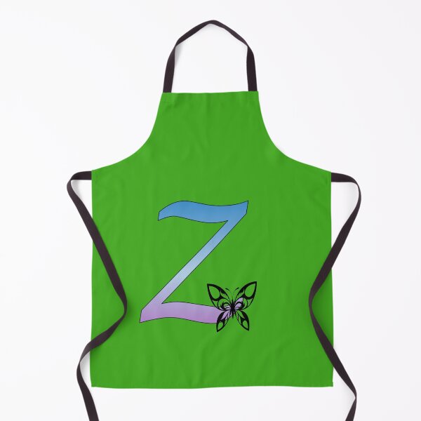 Item preview, Butterfly Silhouette on Monogram Letter Z Gradient Blue Purple designed and sold by AliCatOriginals.