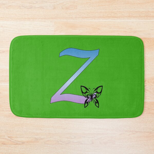 Item preview, Butterfly Silhouette on Monogram Letter Z Gradient Blue Purple designed and sold by AliCatOriginals.