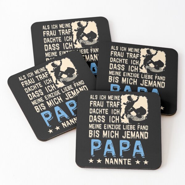 Artikelvorschau, Große Liebe Papa Vatertag Als ich meine Frau traf Spruch Design entworfen und verkauft von brunsch-print.